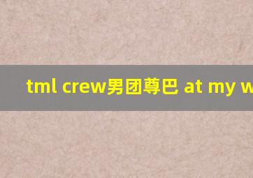 tml crew男团尊巴 at my worst